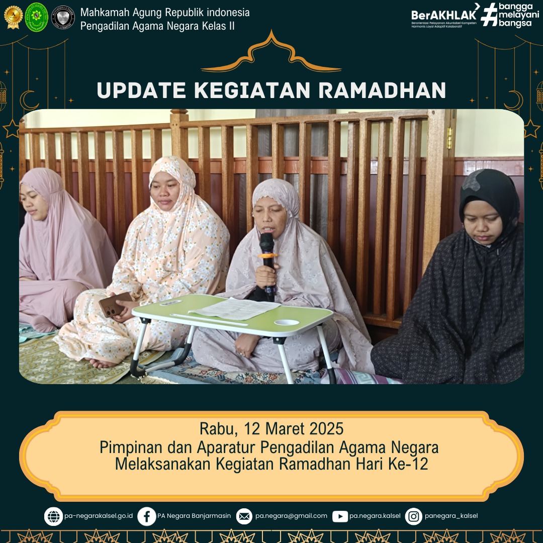 Ibu Mustaqimah Tausiyah di Kegiatan Ramadhan