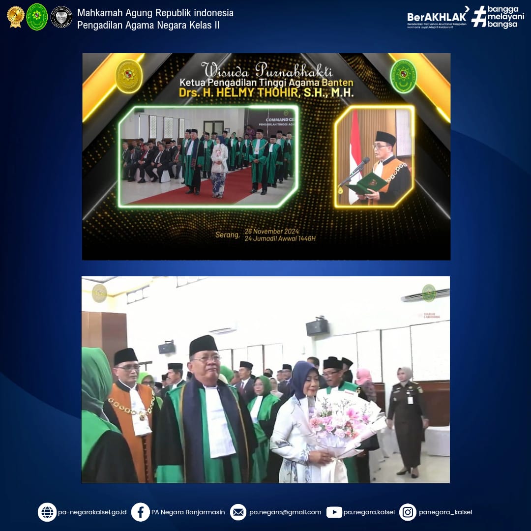 Wisuda Purnabakti Drs. Helmy Thohir, S.H.,M.H.