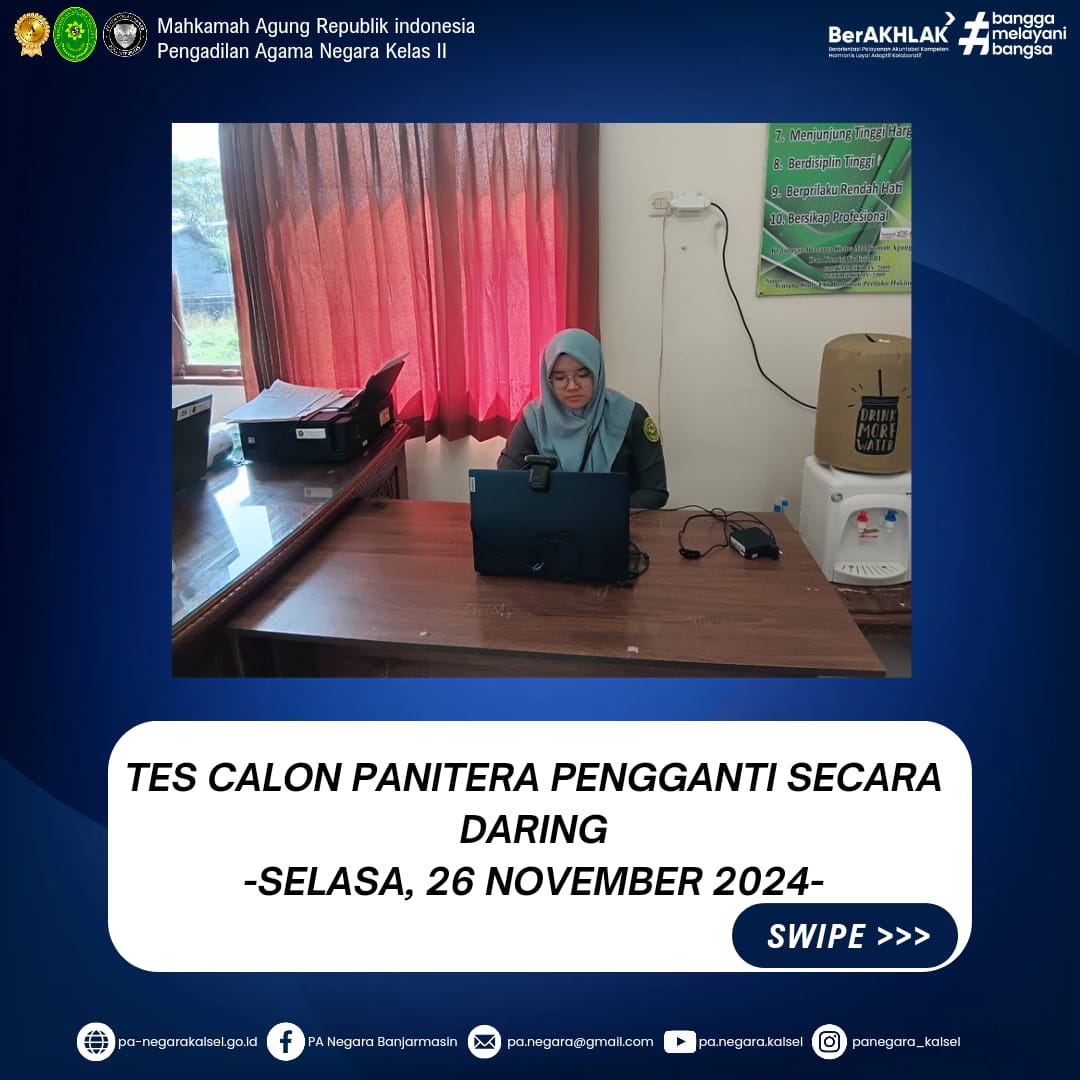 Silma Lathifah, S.H., mengikuti Seleksi Calon Panitera Pengganti